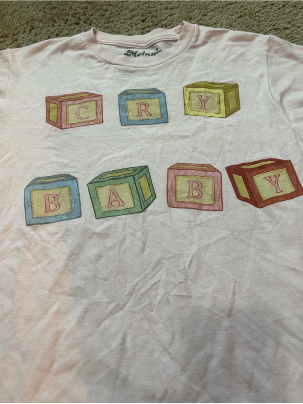 Melanie Martinez Cry Baby Blocks T Shirt Size Medium 100% Cotton - Picture 2 of 3